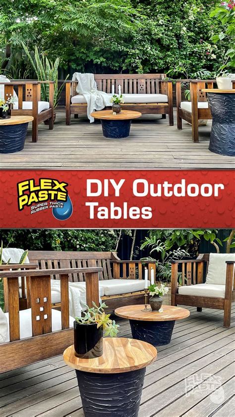 How To Make DIY Outdoor Tables Using Flex Paste